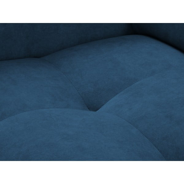 Modrá polohovací pohovka se sametovým povrchem Milo Casa Nico-image-1