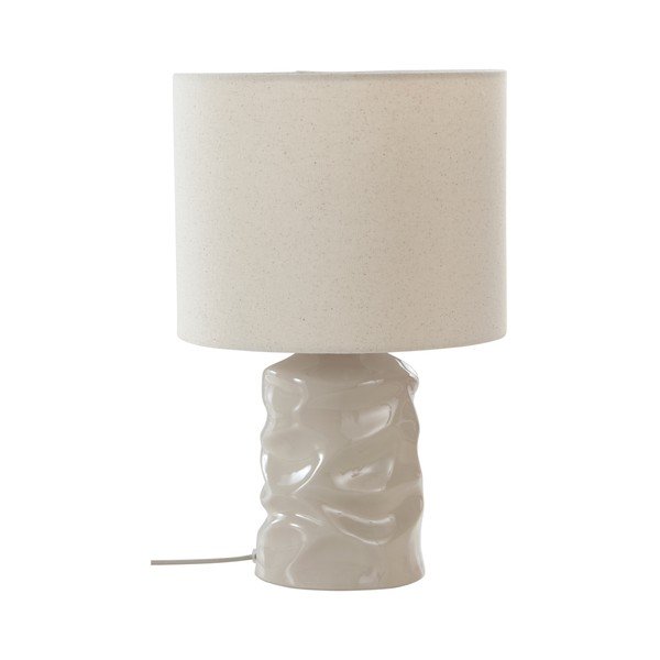 Šedá keramická stolní lampa (výška 40 cm) Milera – Jotex