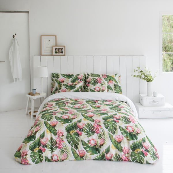 Bavlněné povlečení na přikrývku Marghett Protea, 220 x 220 cm-image-2