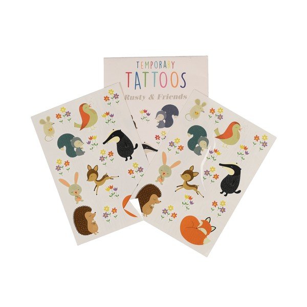 Sada 2 listů s dočasných tetování Rex London Rusty And Friends-image-2