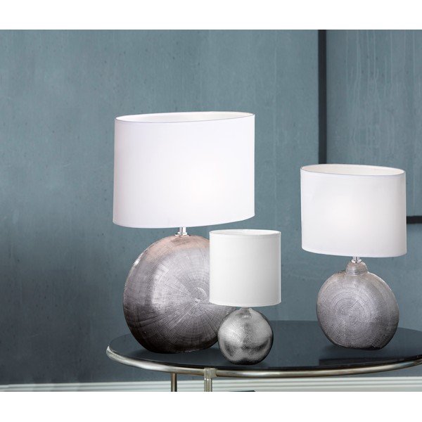 Bílá stolní lampa Fischer & Honsel Foro, výška 36 cm-image-4