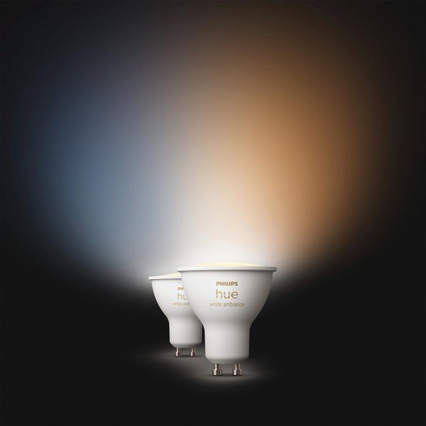 LED smart žárovky v sadě 2 ks GU10, 4 W White ambiance – Philips Hue-image-2