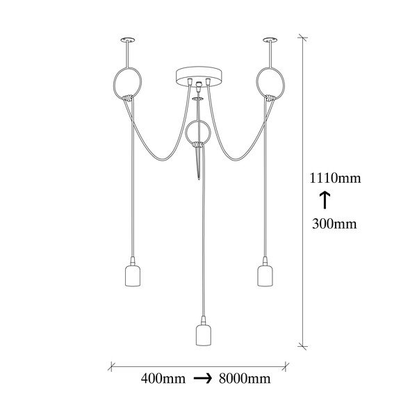 Černé závěsné svítidlo Opviq lights Sirin-image-3