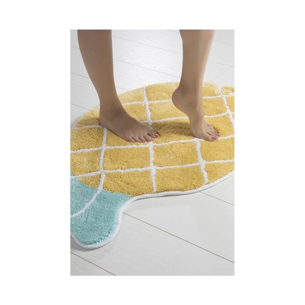 Žlutá koupelnová předložka Russmo Ananas, 100 x 60 cm-image-2