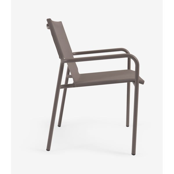 Hnědá hliníková zahradní židle Kave Home Zaltana-image-1