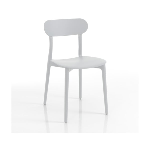 Bílá plastová zahradní židle Stoccolma - Tomasucci