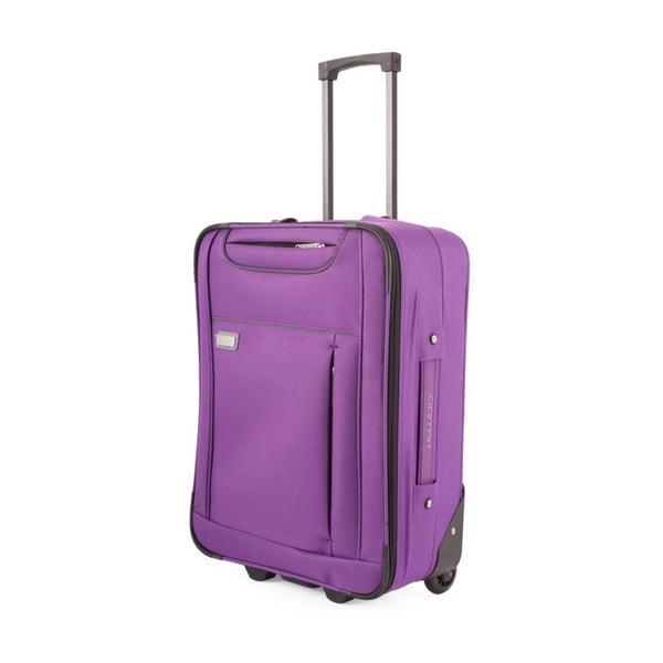 Fialový cestovní kufr na kolečkách Arsamar Murphy, výška 55 cm