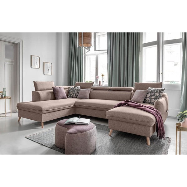 Béžová rozkládací rohová pohovka (levý roh) Sweet Harmony – Miuform-image-4