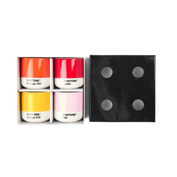 Porcelánové šálky v sadě 4 ks na espresso 100 ml Macchiato – Pantone-image-1