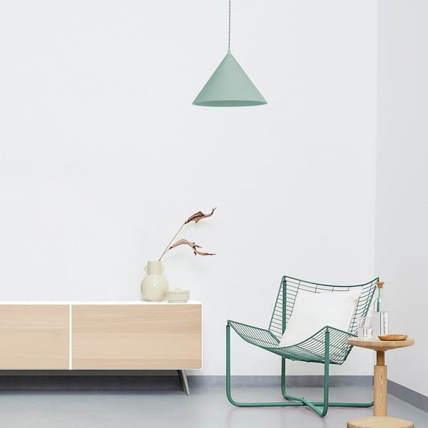 Zelené závěsné svítidlo SULION Vilma, výška 150 cm-image-1