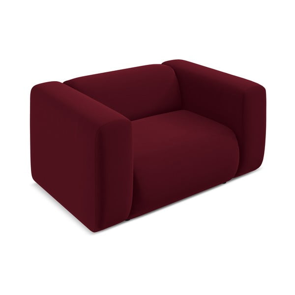 Vínové sametové křeslo Ekahi – Makamii-image-3