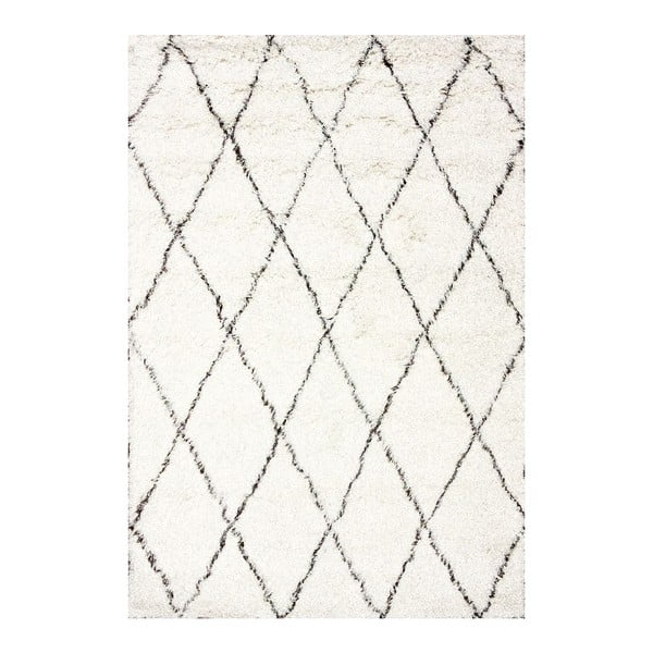 Vlněný koberec Ziggy Ivory, 152x244 cm