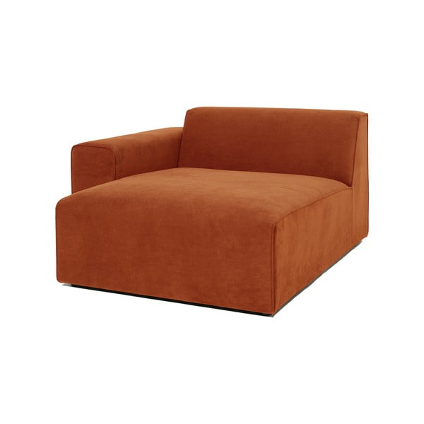 Oranžový manšestrový modul pohovky (levý roh) Sting - Scandic-image-2