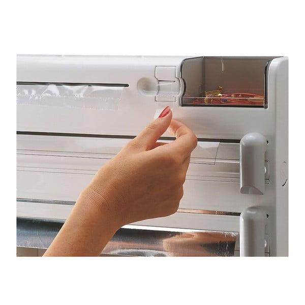 Bílý nástěnný plastový držák na fólie a papírové utěrky Parat – LEIFHEIT-image-3