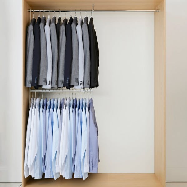 Sada 2 žebříků a rozšiřitelné tyče na oblečení Compactor Muro-image-1