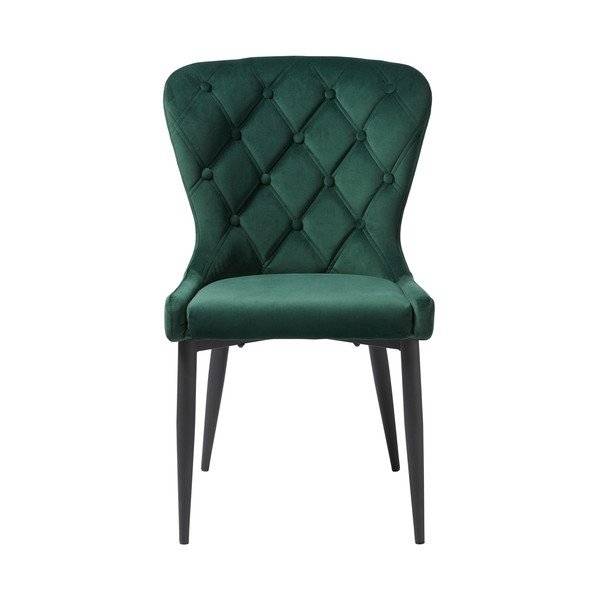 Zelená sametová jídelní židle Granby – Unique Furniture-image-3