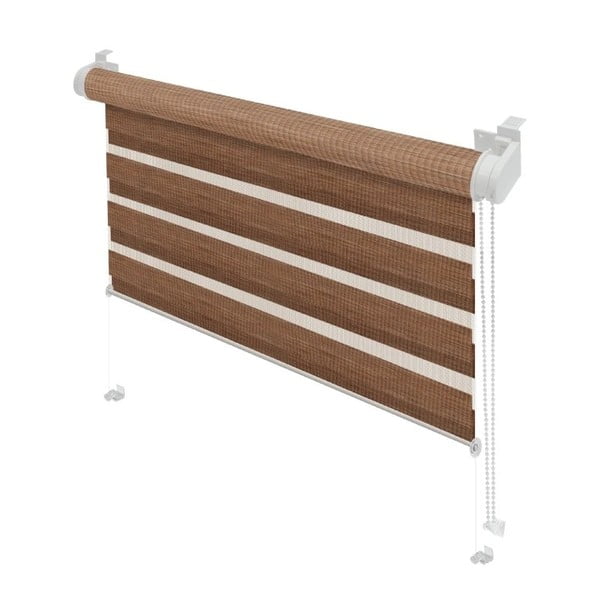 Hnědá roleta den a noc 57x150 cm Zebra Natur – Gardinia-image-1