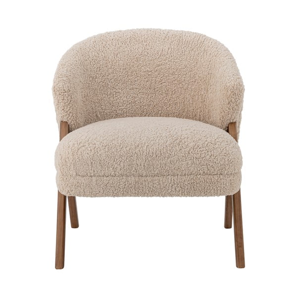 Béžové křeslo z textilie bouclé Camino – Bloomingville-image-4