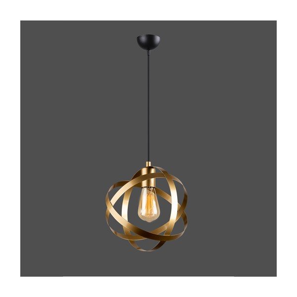 Kovové závěsné svítidlo ve zlaté barvě Lama – Squid Lighting-image-1