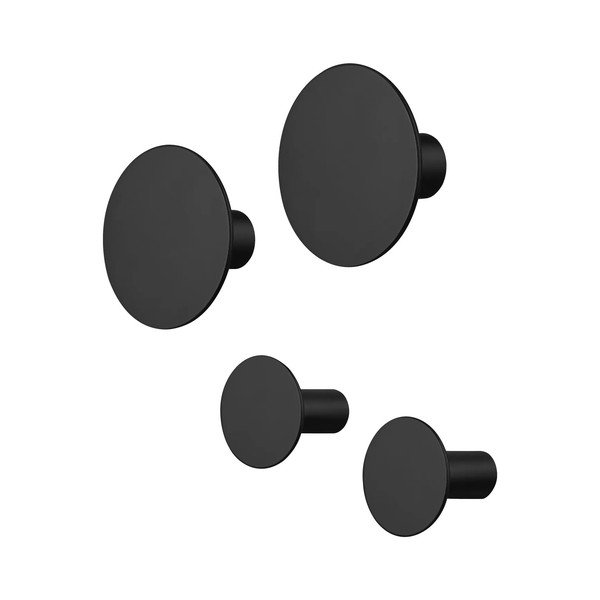 Černé nástěnné háčky v sadě 4 ks Ponto – Blomus