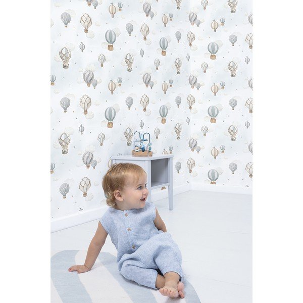 Dětská tapeta z netkané textilie 10 m x 50 cm Hot-Air Balloons – Lilipinso-image-2