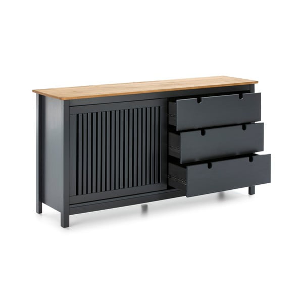 Šedá dřevěná komoda Marckeric Bruna-image-4