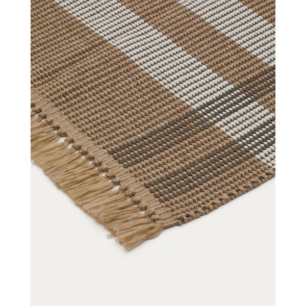 Béžový oboustranný/ručně tkaný koberec 60x90 cm Barani – Kave Home-image-3