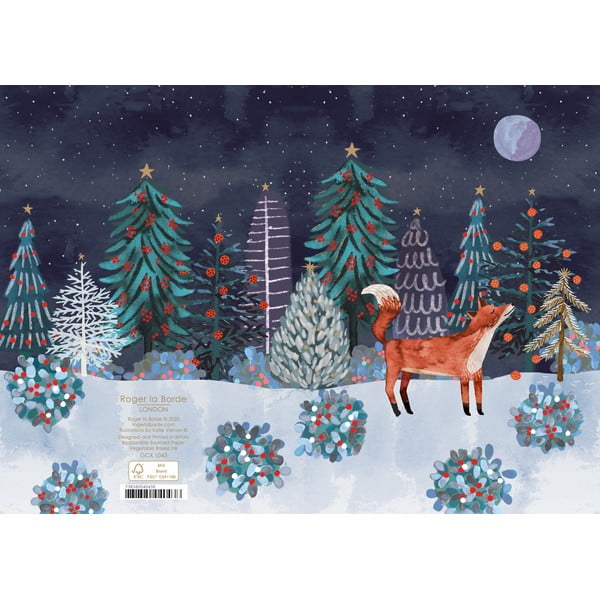 Přání s vánočním motivem v sadě 5 ks Lodestar  – Roger la Borde-image-1