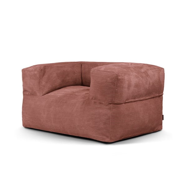 Manšestrový sedací vak v cihlové barvě MooG – SLOWDOWN