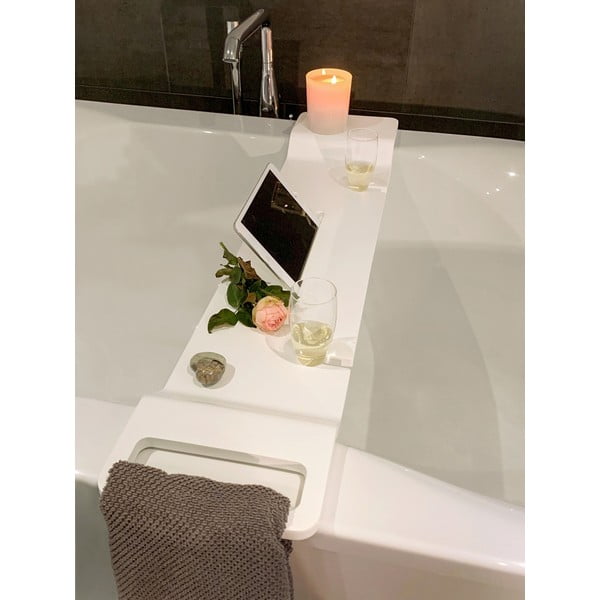 Bílá police do vany Wenko Matera, délka 94 cm-image-2