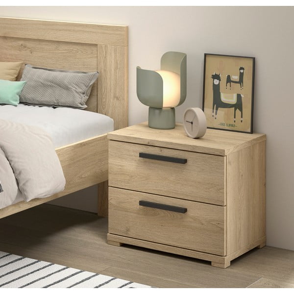 Dětský noční stolek v přírodní barvě Sam – Vipack-image-1