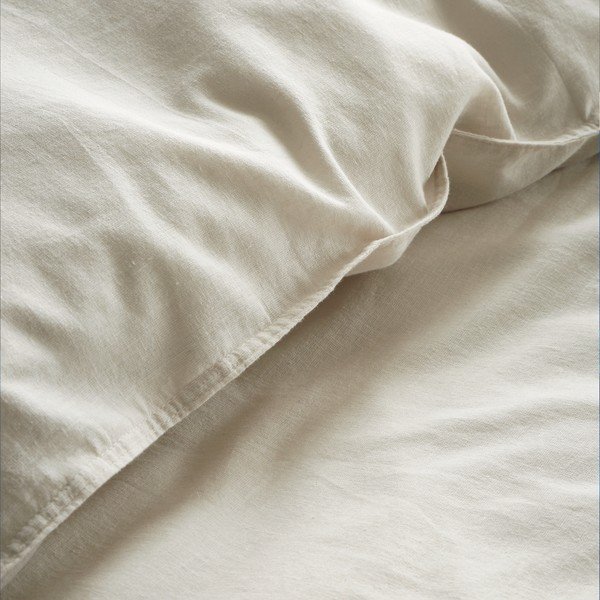 Krémové prodloužené povlečení na dvoulůžko 230x220 cm Relaxed – Content by Terence Conran-image-2