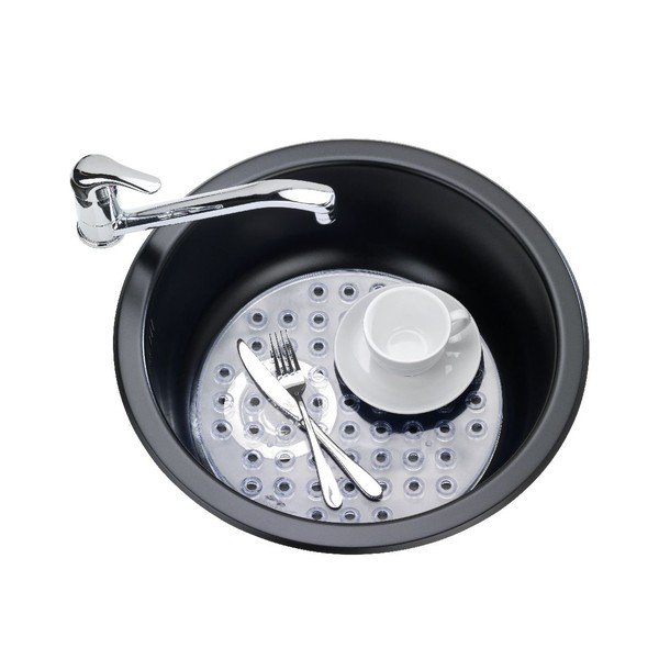 Podložka do dřezu Wenko Kristall, ⌀ 31 cm-image-1