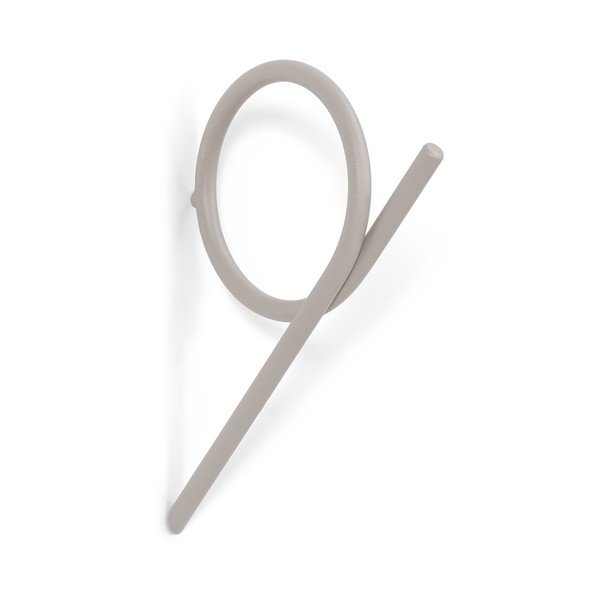 Taupe nástěnný ocelový háček Tuba M – Spinder Design