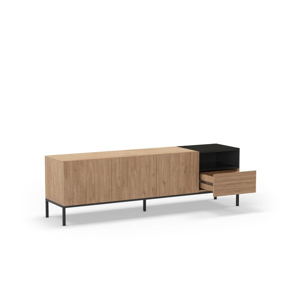 TV stolek v přírodní barvě 180x55 cm Cailin – Marckeric-image-3