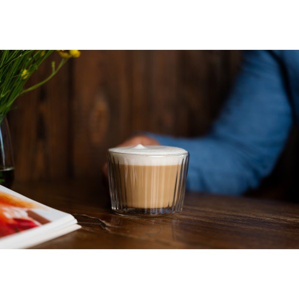 Skleněné šálky v sadě 2 ks na cappuccino 250 ml Livio Duo – Vialli Design-image-3