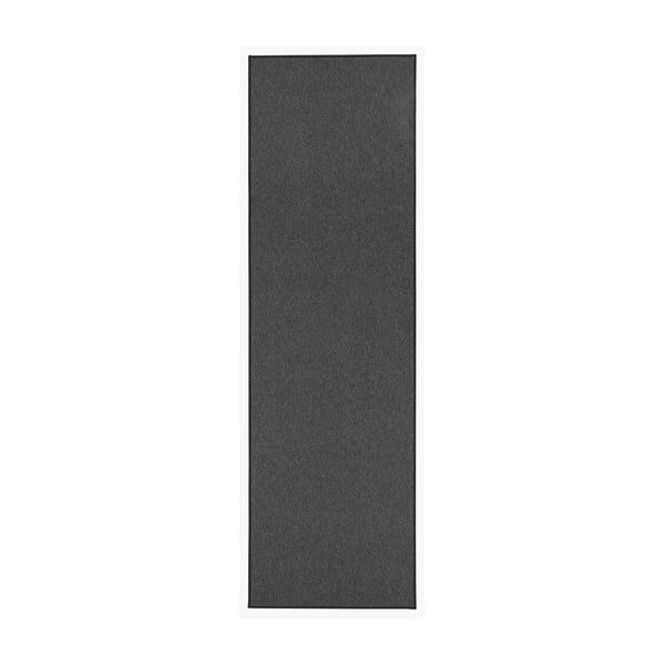 Antracitově šedý běhoun BT Carpet Casual, 80 x 300 cm