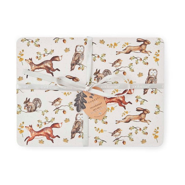 Korková prostírání v sadě 4 ks 27x35 cm Forest Fable – Cooksmart ®