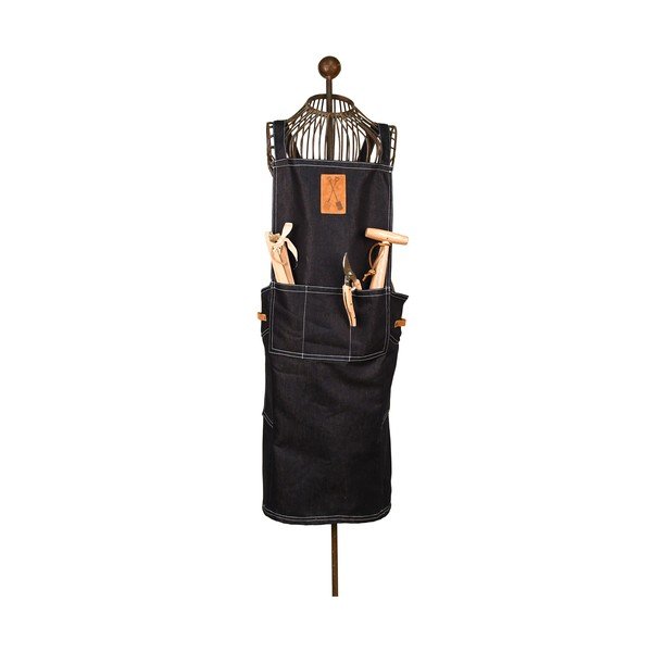 Černá zahradnická zástěra Esschert Design Denim Japan-image-1
