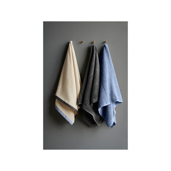 Tmavě šedý froté bavlněný ručník 50x100 cm Line – Södahl-image-1