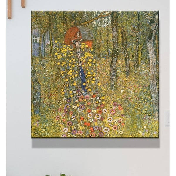 Reprodukce obrazu Gustav Klimt - Farm Garden With Crucifix , 45 x 45 cm-image-1