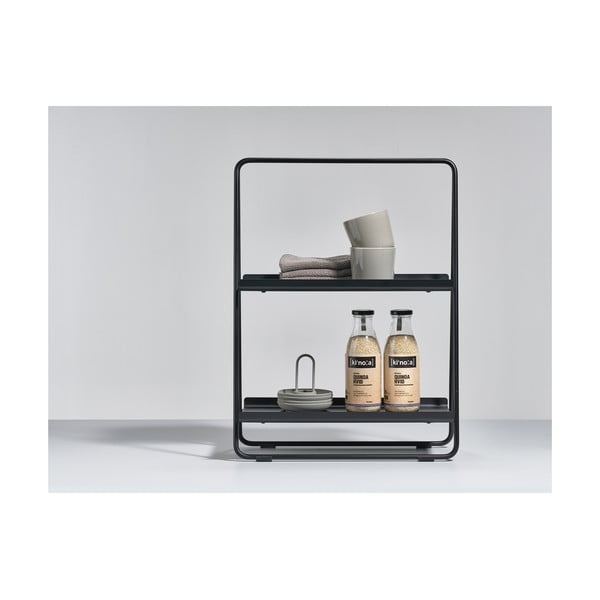 Černý kovový regál 43x58 cm A-Table – Zone-image-1