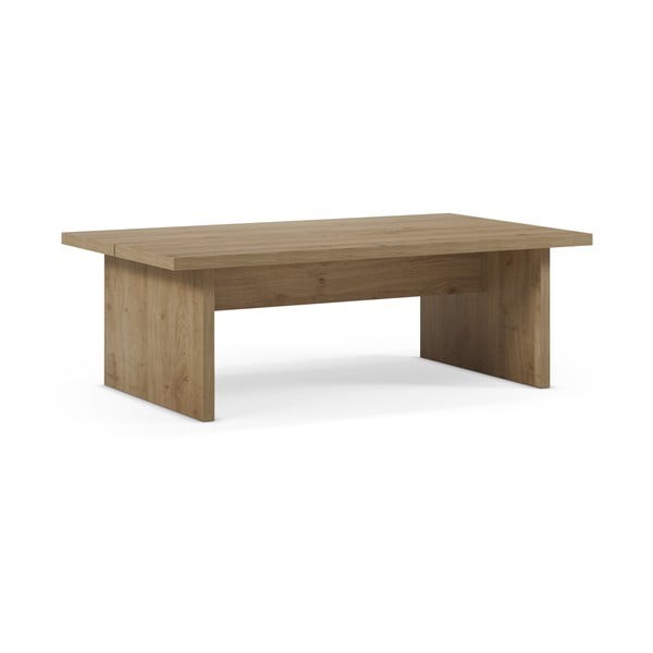 Konferenční stolek s deskou v dubovém dekoru v přírodní barvě 70x120 cm Loana – Marckeric