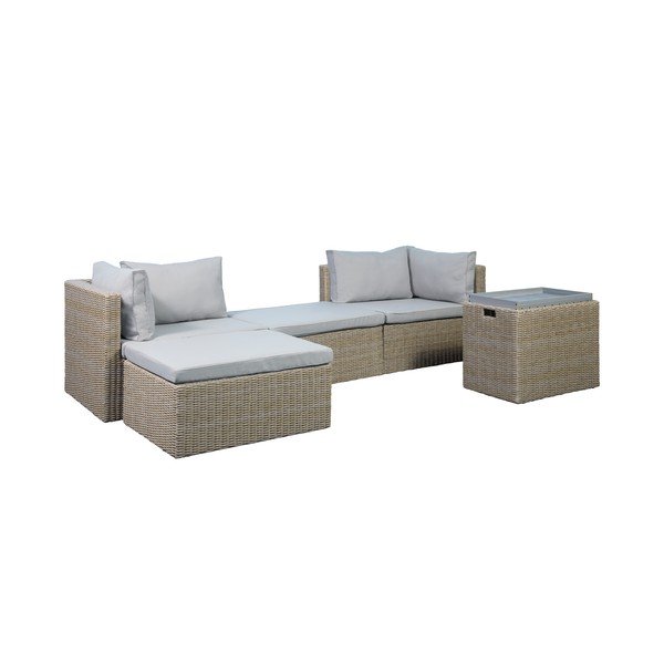 Zahradní lounge set v béžové a světle hnědé barvě Modular – Unique Furniture-image-2