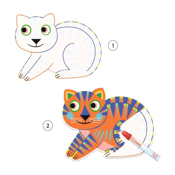 Vodní omalovánky Djeco Velká zvířátka-image-2