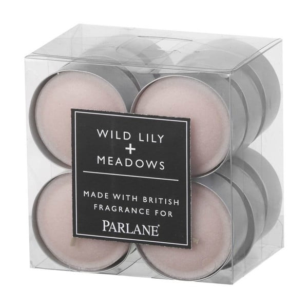Sada 12 čajových svíček Parlane Wild Lily & Meadows