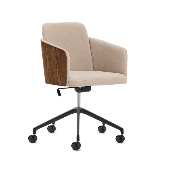 Hnědá čalouněná kancelářská židle Madai – Kave Home