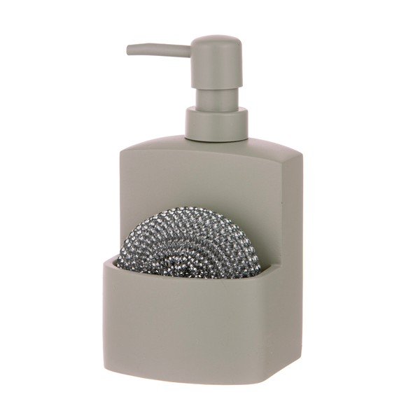 Šedý dávkovač mýdla z polyresinu 250 ml Essentials – Ladelle