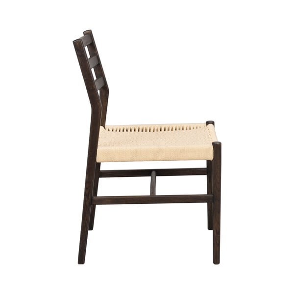 Jídelní židle v tmavě hnědo-přírodní barvě v sadě 2 ks Harlan – Rowico-image-4