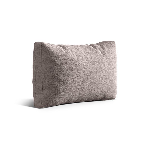 Šedobéžový polštář na gauč z textilie bouclé Kemi – Cosmopolitan Design-image-1
